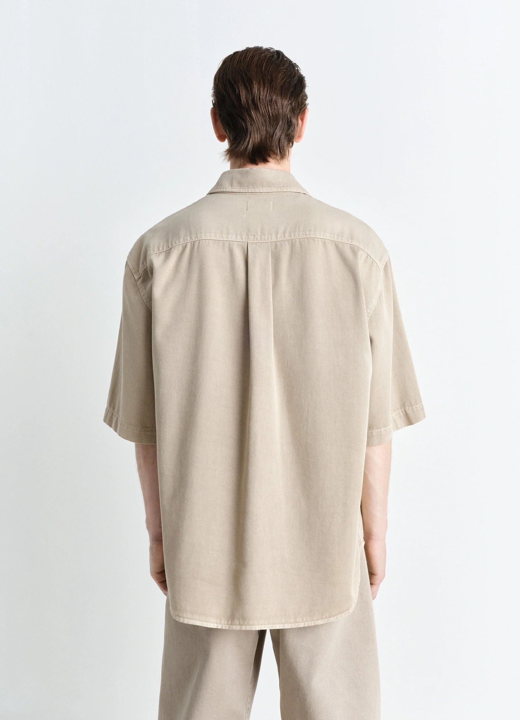 SHORT SLEEVE DENIM SHIRT - 3