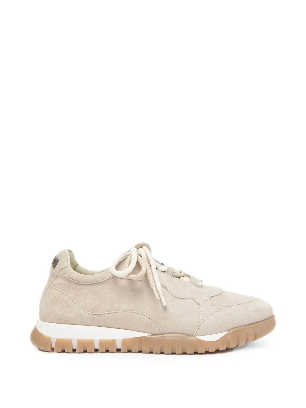 panelled suede sneakers - 1