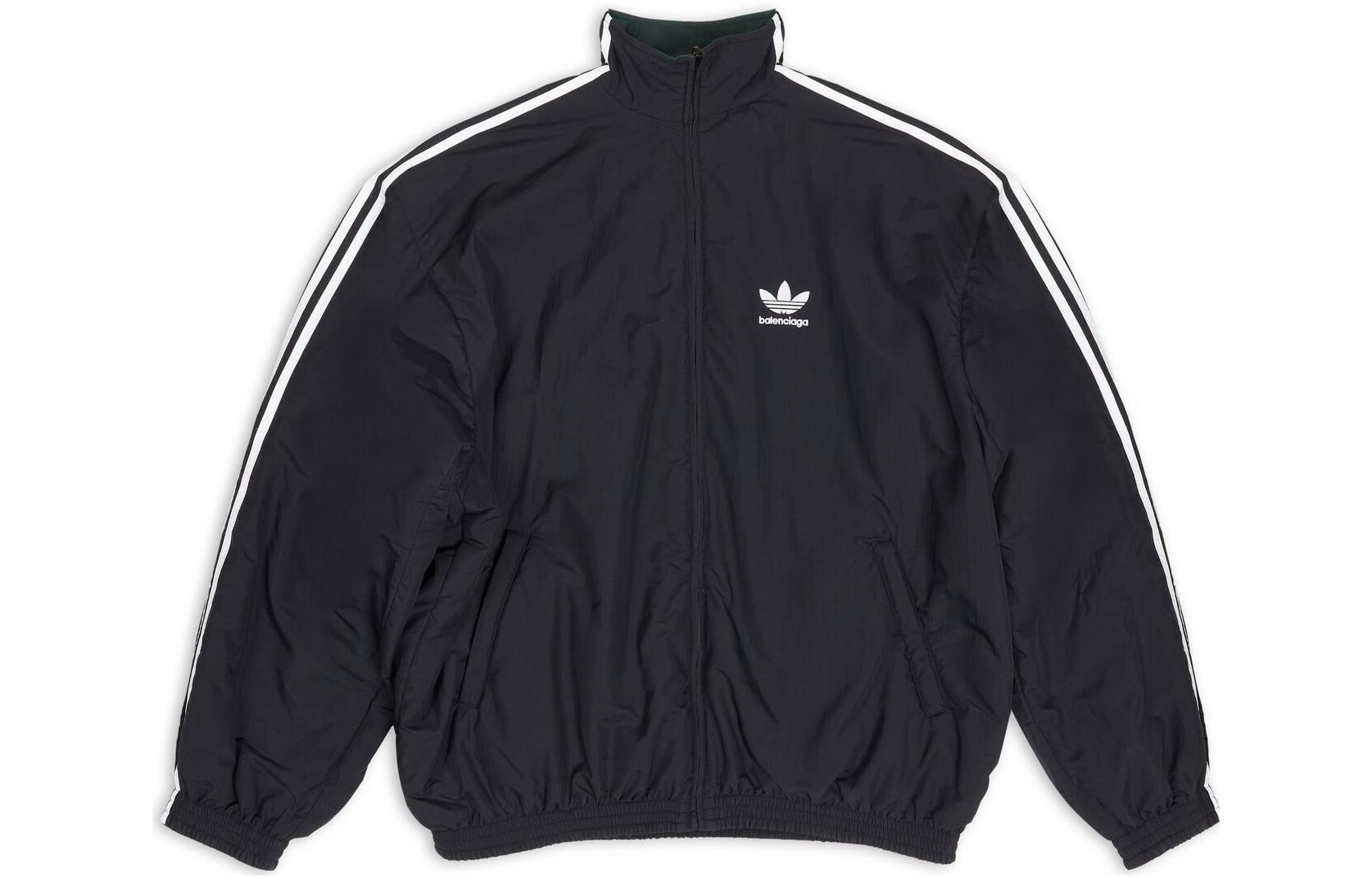 Balenciaga x Adidas Reversible Tracksuit Jacket 'Black Green' 725294TNO793230 - 3