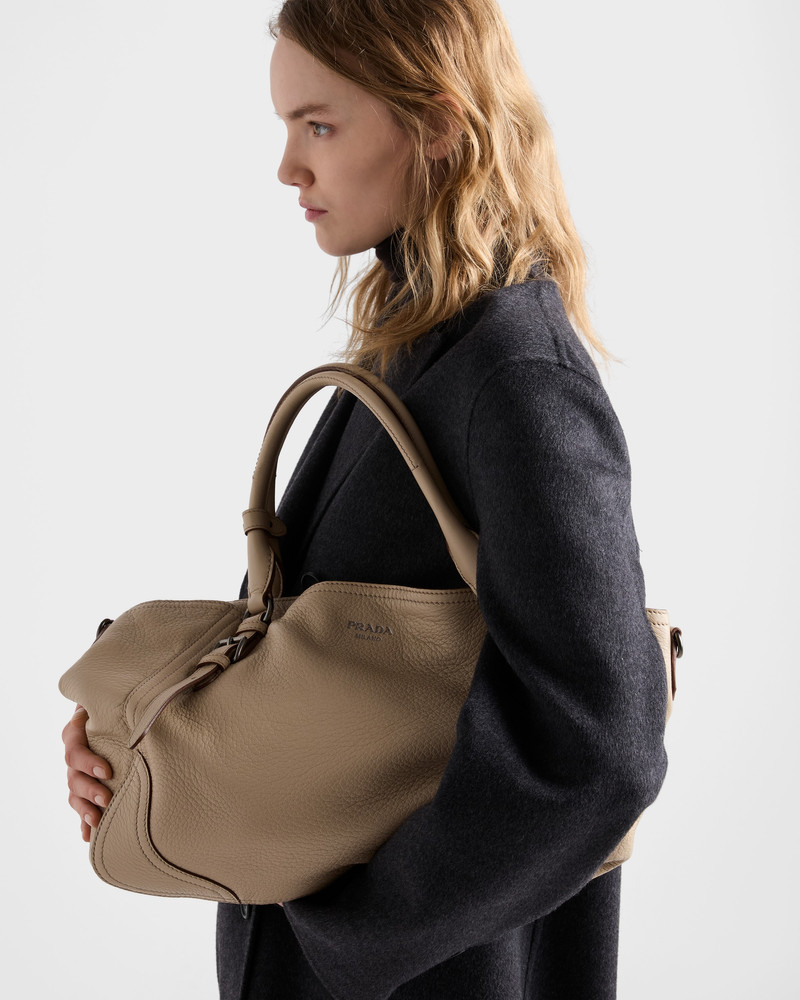 Prada Large leather tote bag outlook