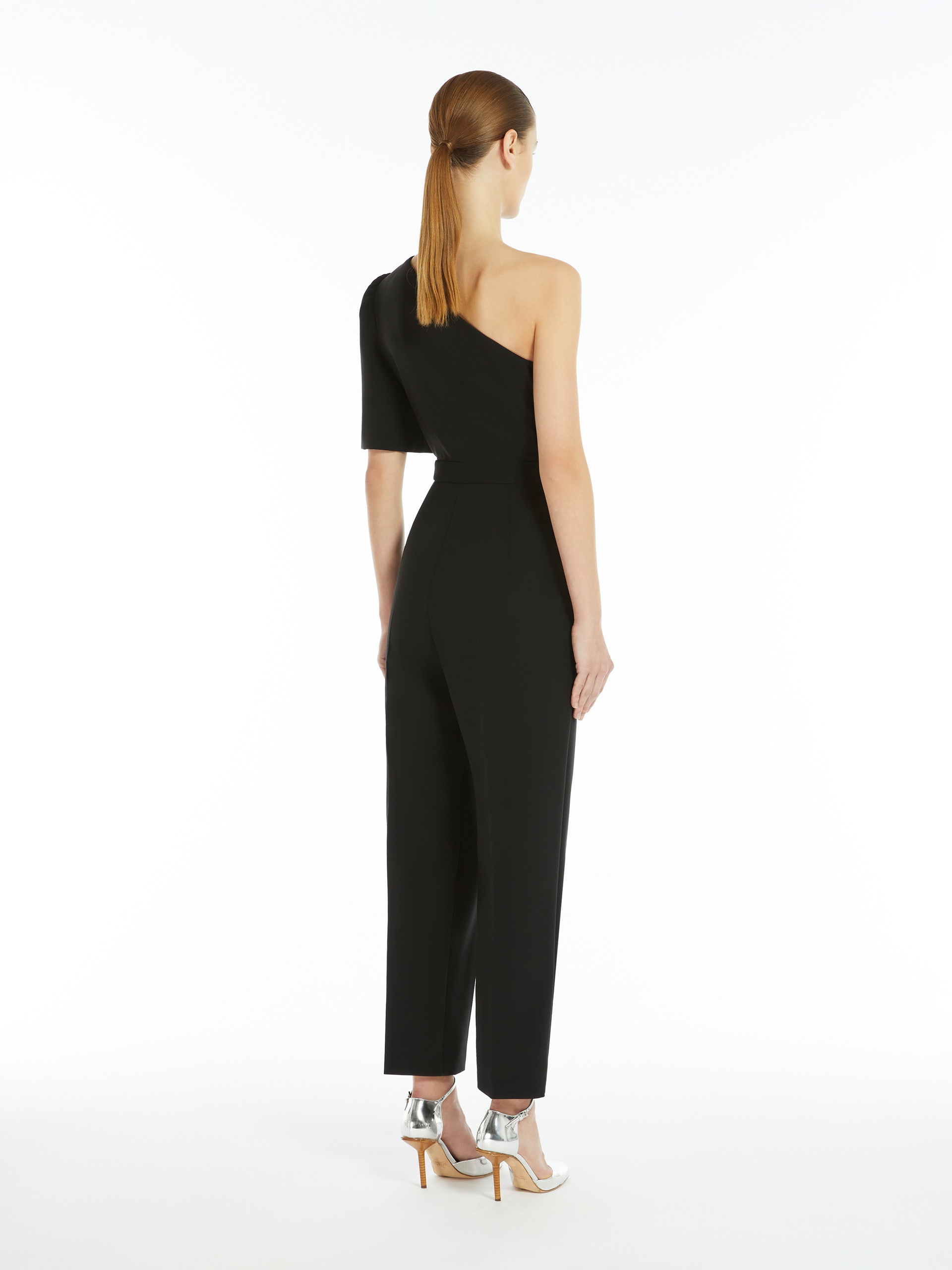 SMALTO One-shoulder cady jumpsuit - 4
