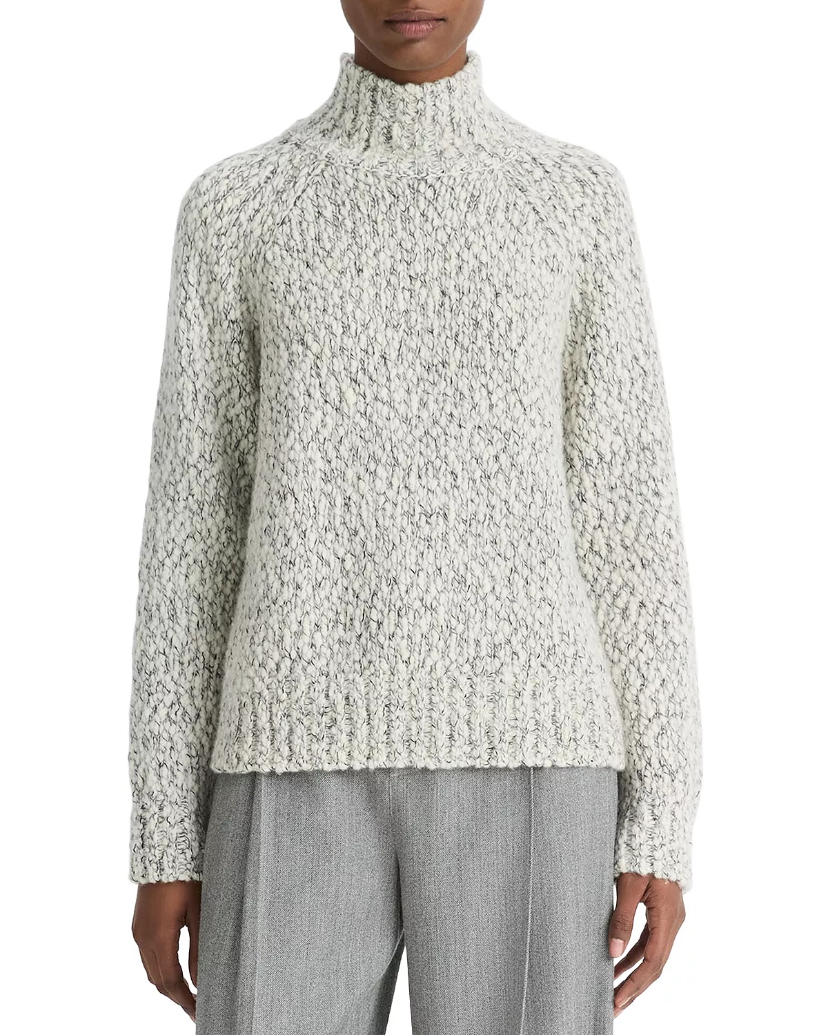 Tonal Marl Textured Sweater - 1