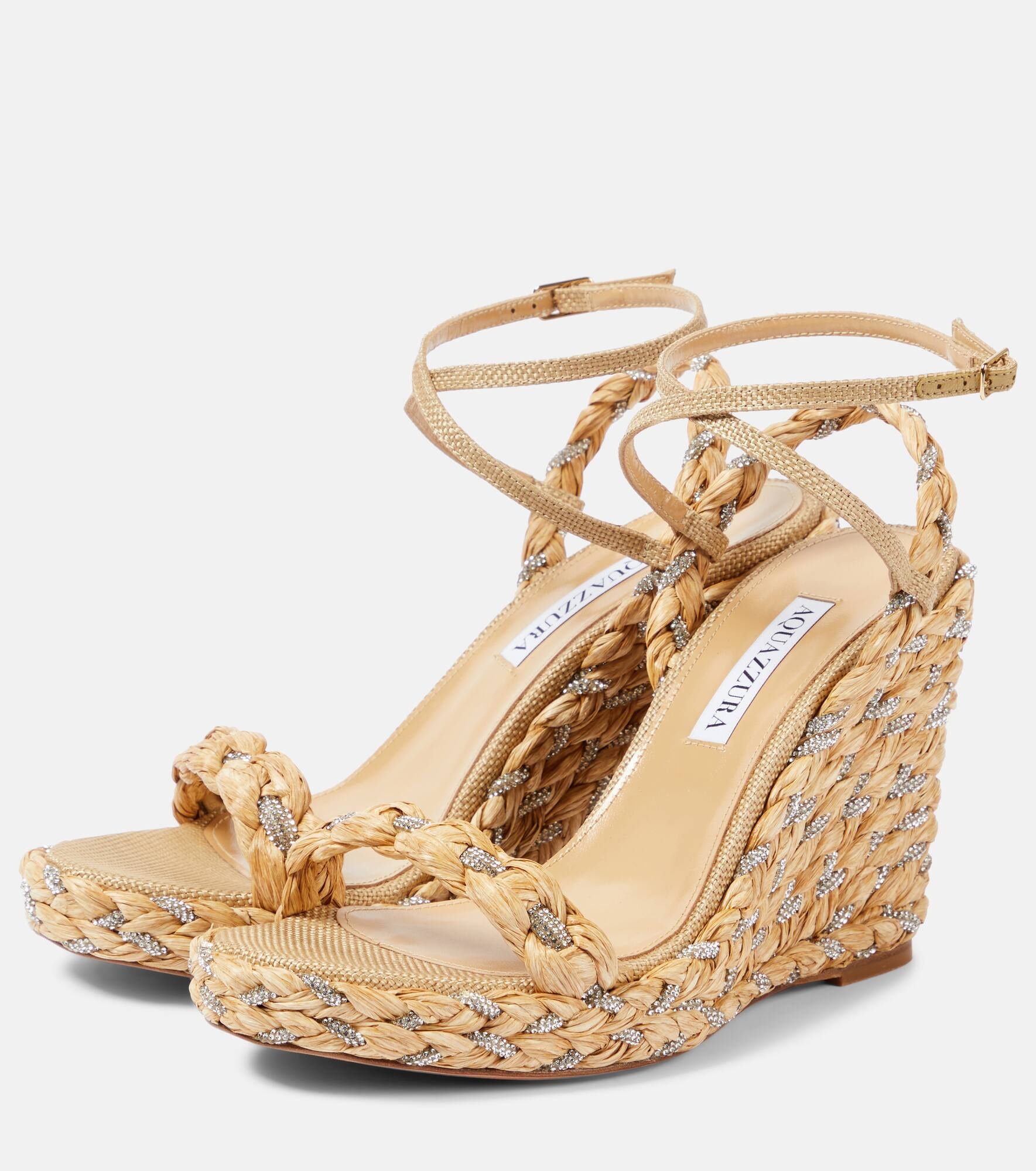Costiera 120 embellished espadrille wedges - 5