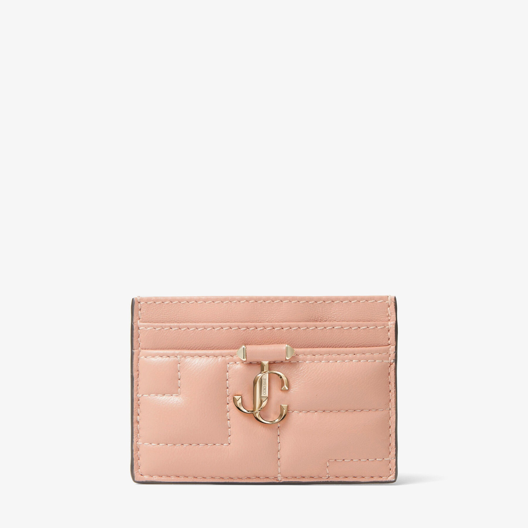 Umika Avenue
Ballet Pink Quilted Nappa Leather Card Holder with JC Emblem - 1