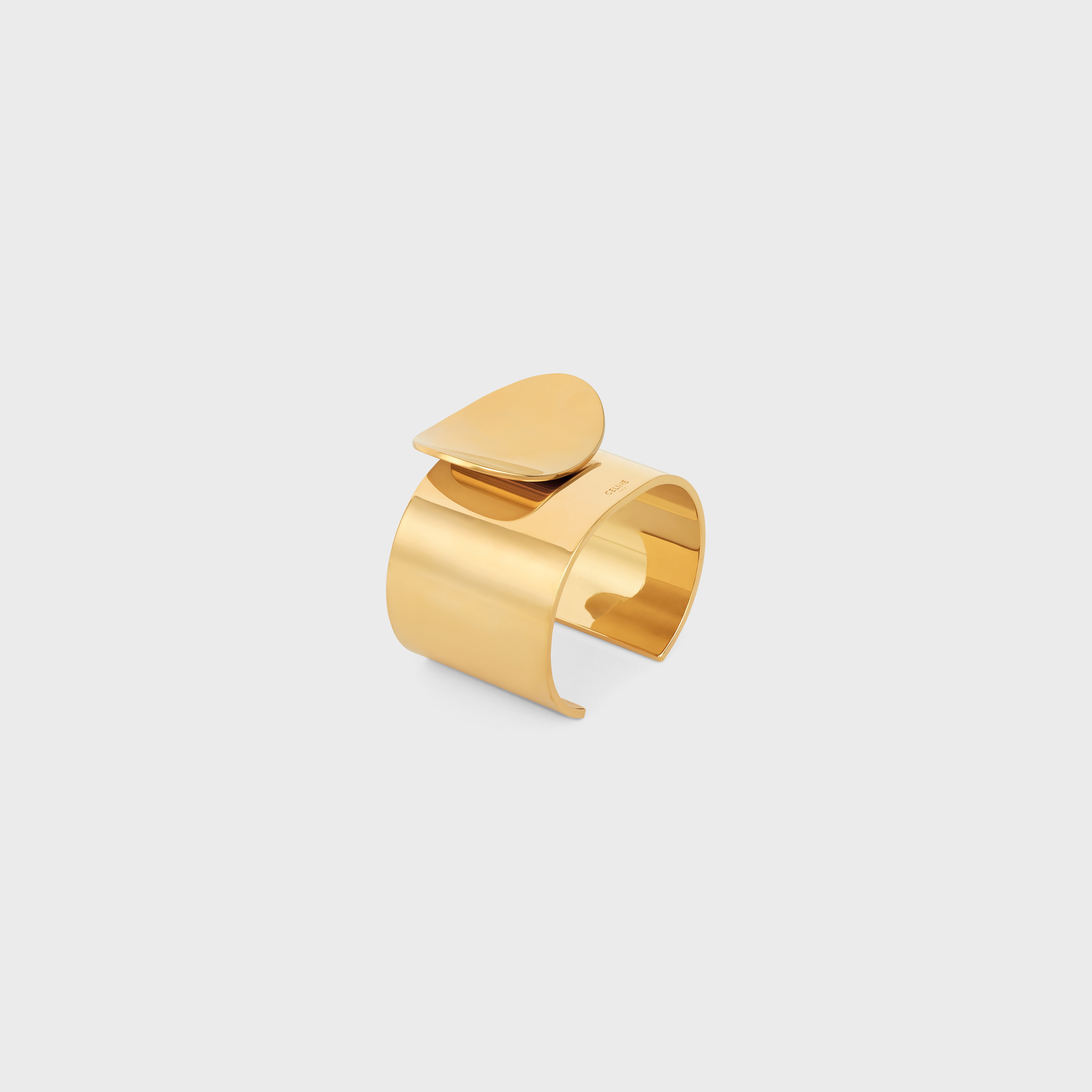 Celine Petale Cuff in Brass with Gold Finish - 2