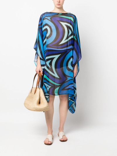 Faliero Sarti graphic-print silk-blend dress outlook