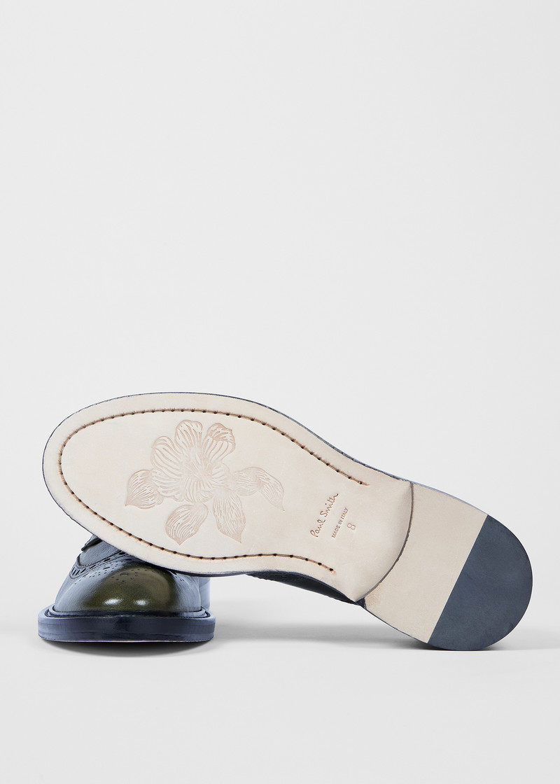 Khaki 'Langley' Brogues 4