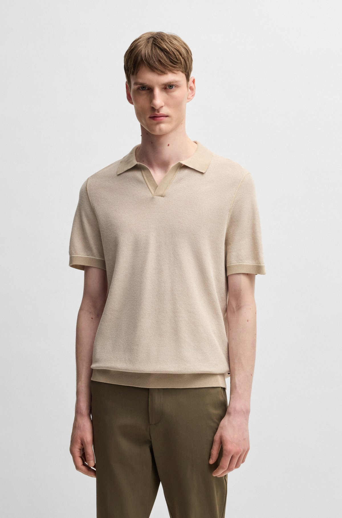 SWEATER WITH JOHNNY COLLAR - 2