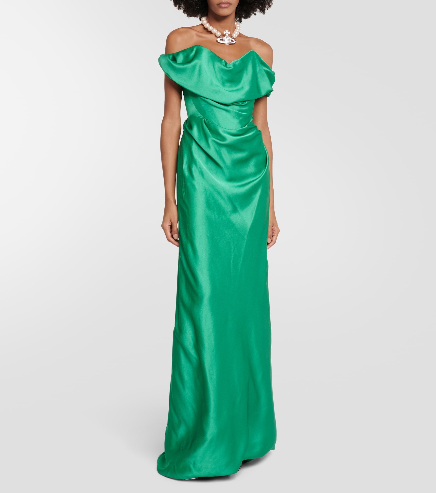Satin gown - 4