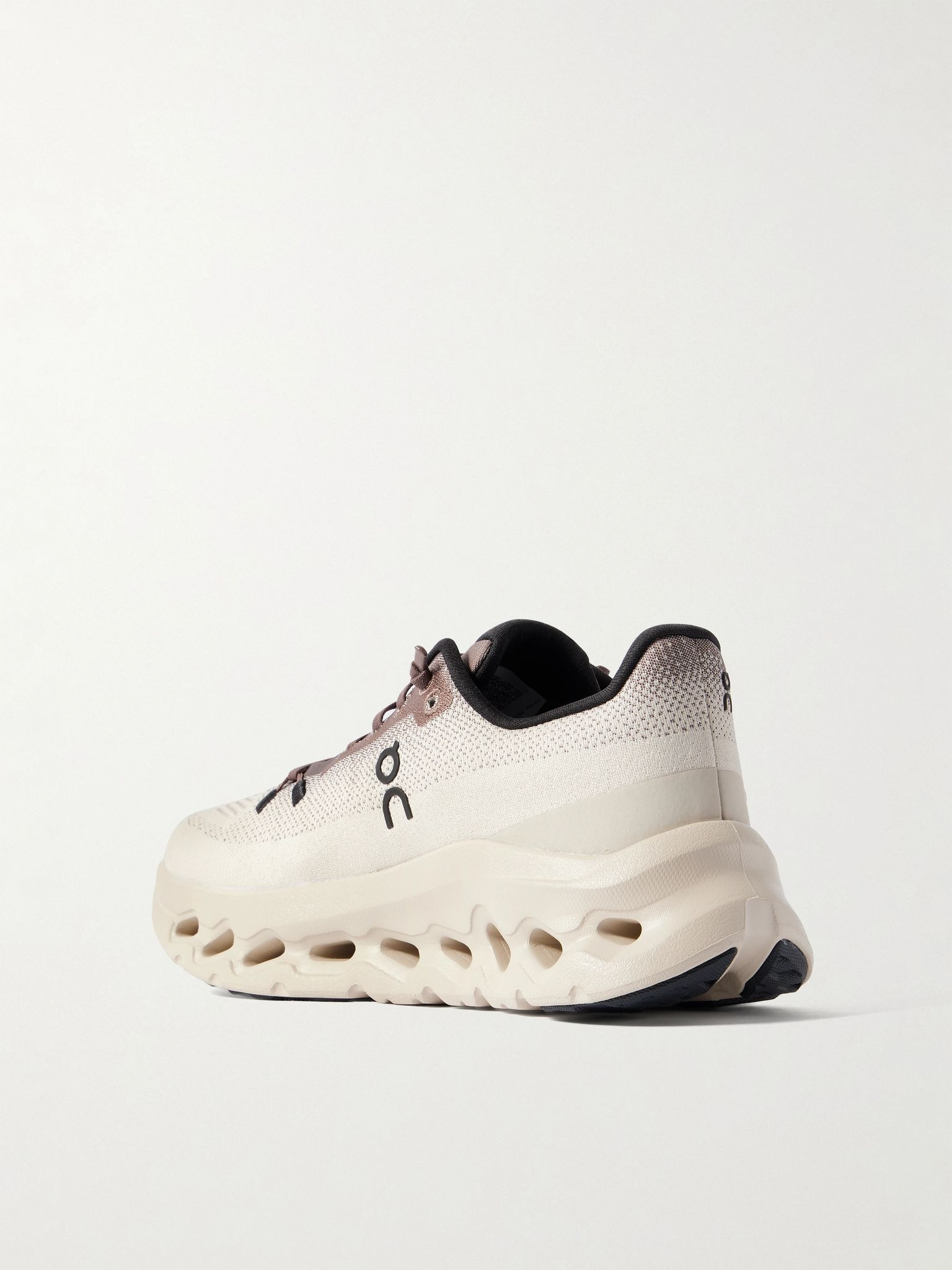 Cloudtilt stretch recycled-knit sneakers Taupe - 3