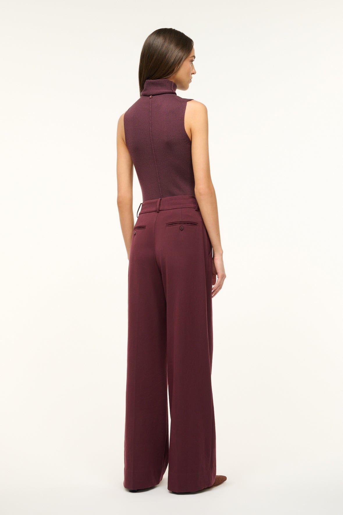 STAUD PRINCE PANT MERLOT - 5
