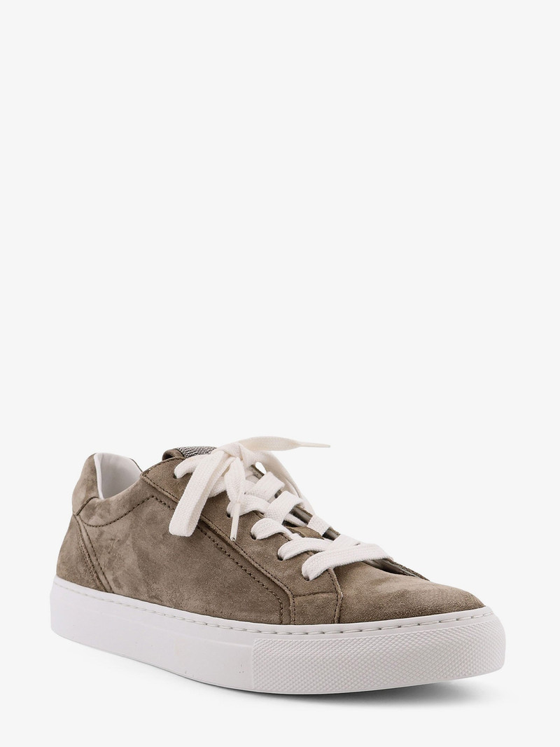 Brunello Cucinelli Suede Sneakers With Monile Details outlook