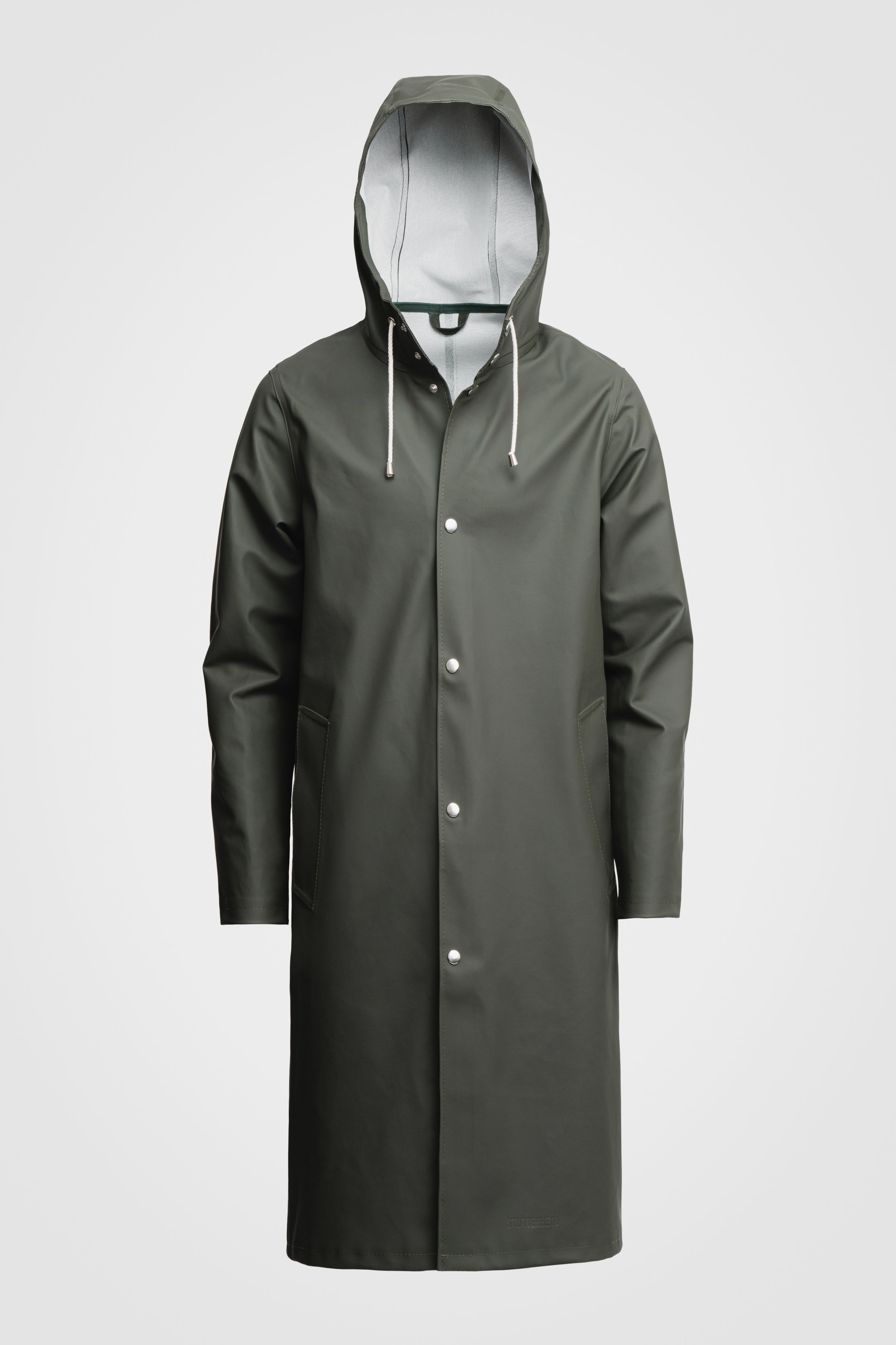 Stockholm Long Raincoat Green - 1