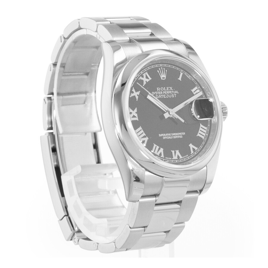 Pre-owned Rolex Datejust 36 Automatic Chronometer Black Dial Men's Watch 116200 BKRO - 7