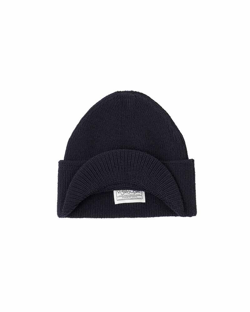 VS VISOR KNIT BEANIE NAVY - 2