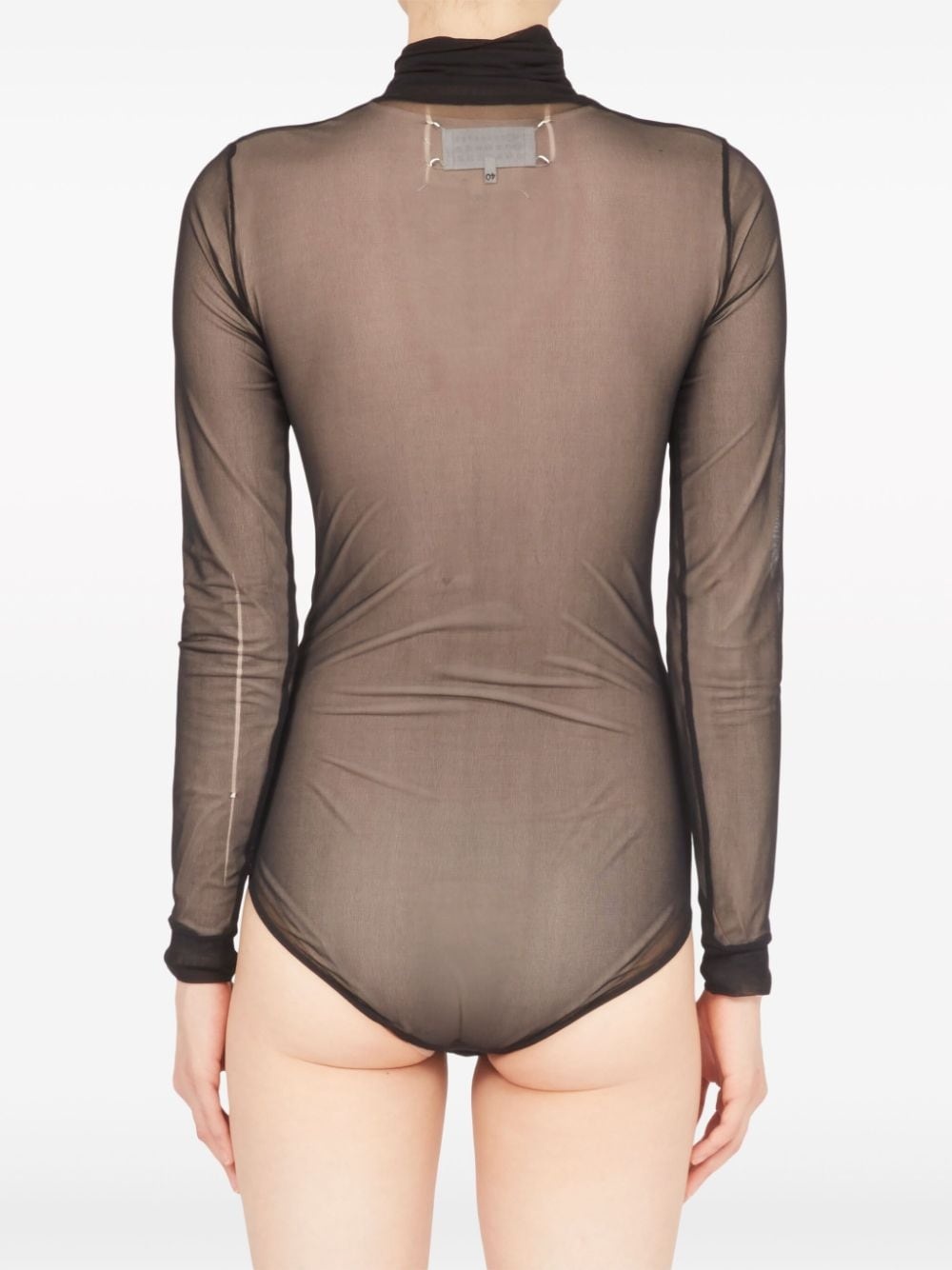 four-stitch sheer bodysuit - 6