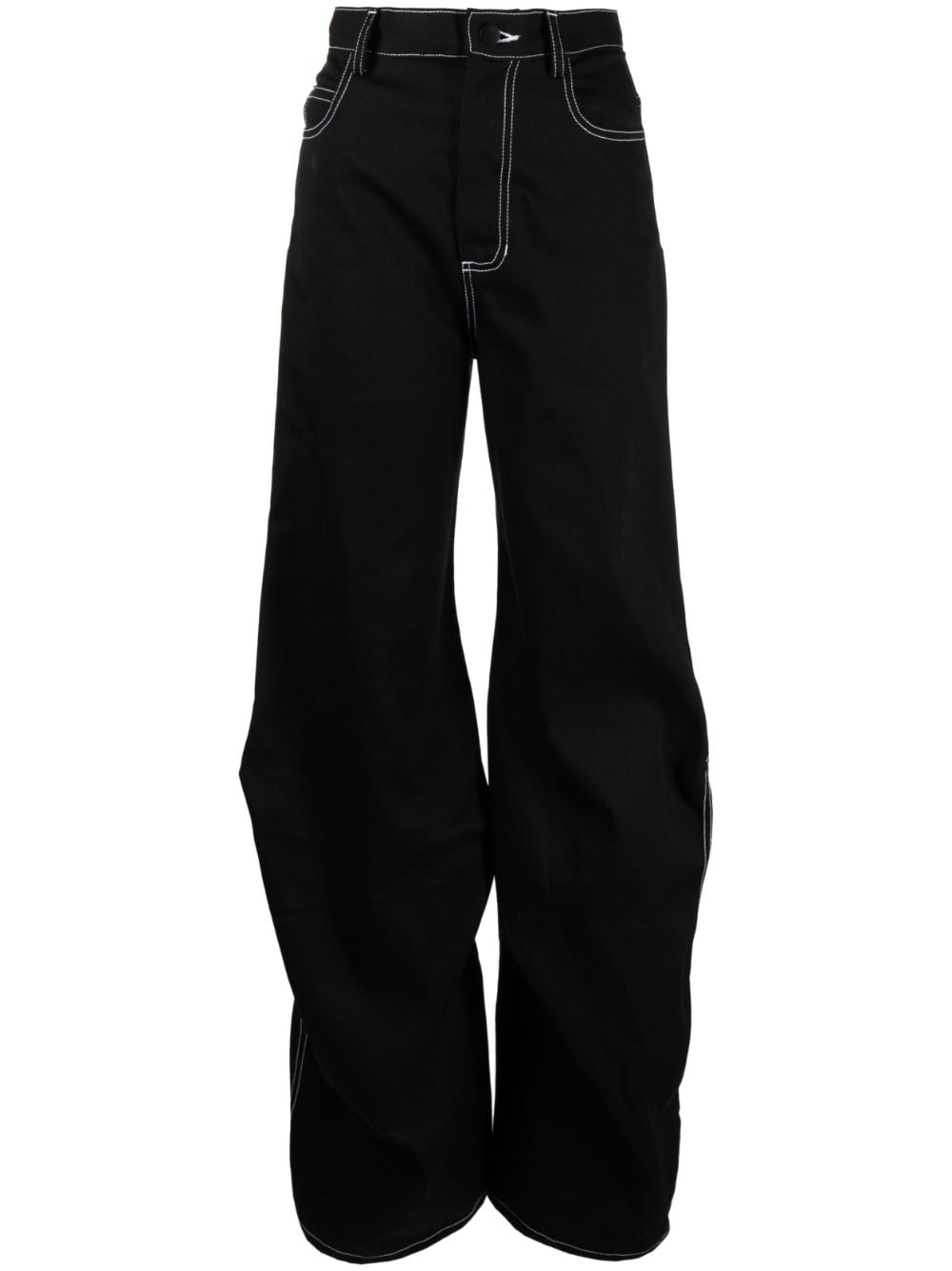 high-waisted wide-leg jeans - 1