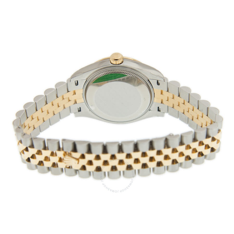 Rolex Datejust 31 Mother of Pearl Diamond Dial Automatic Ladies Steel and 18kt Yellow Gold Jubilee W - 4