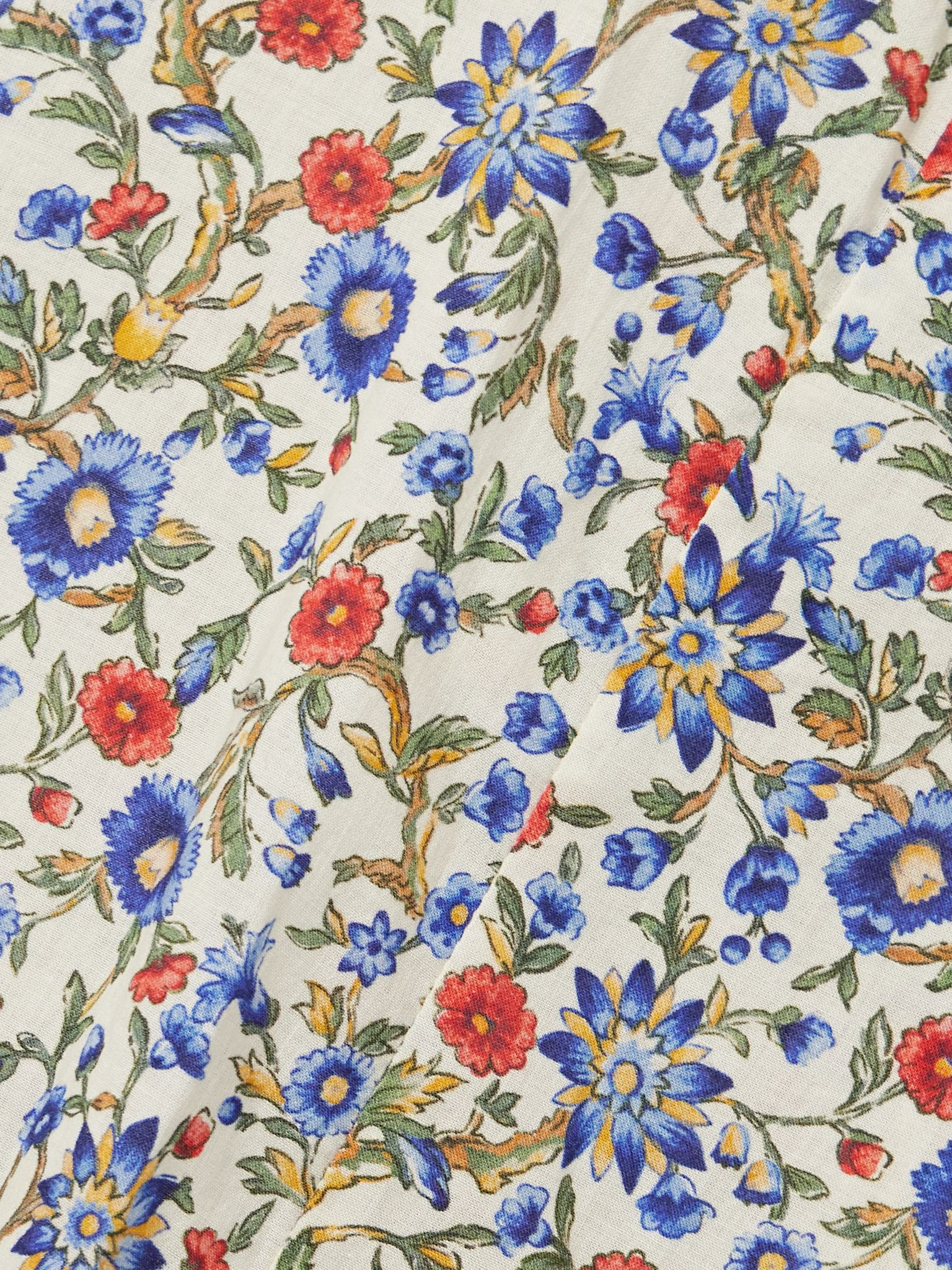 Rhodia floral-print organic cotton-voile midi dress Multi - 4
