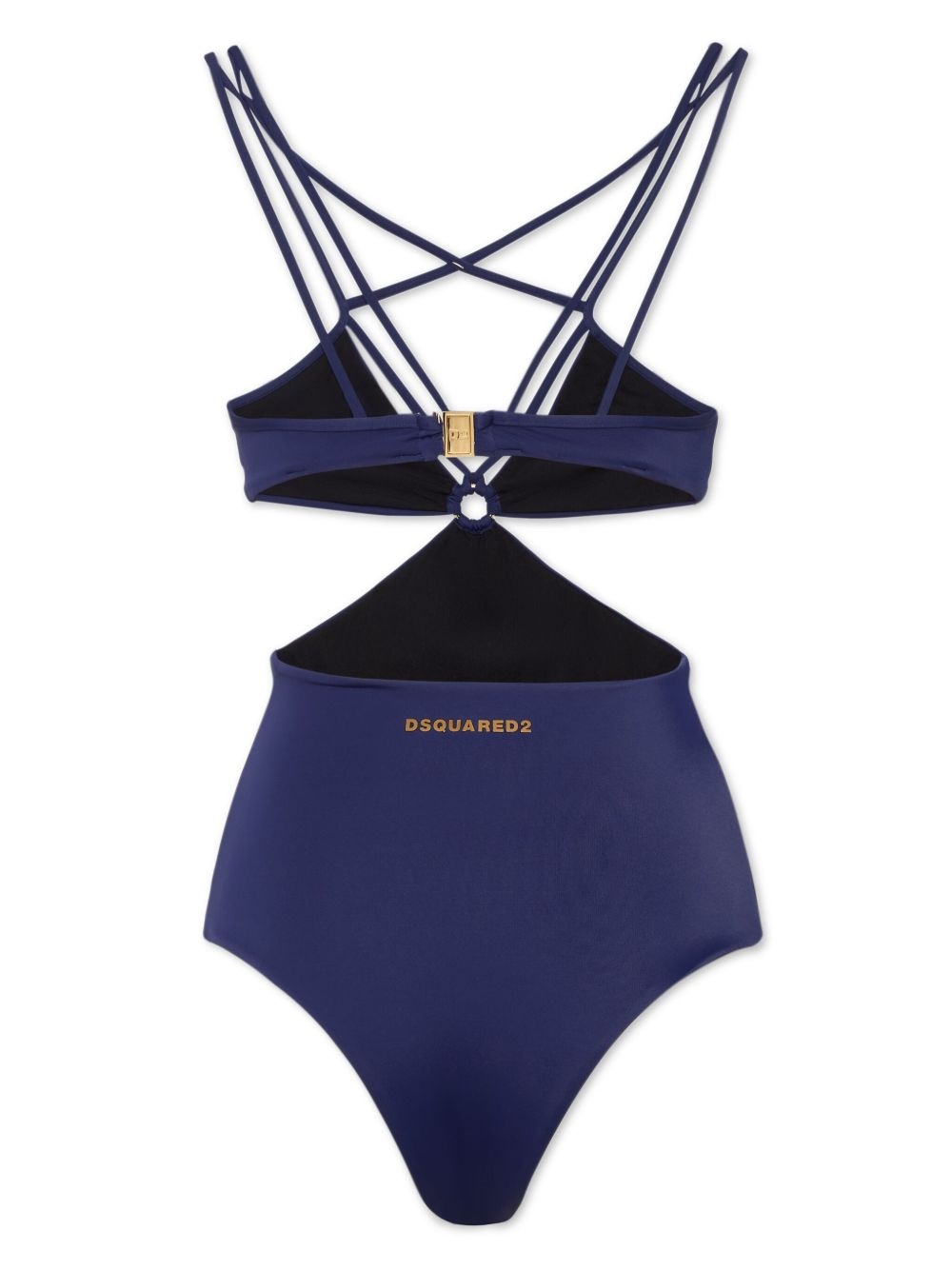 logo-print cut out-detail bodysuit - 2