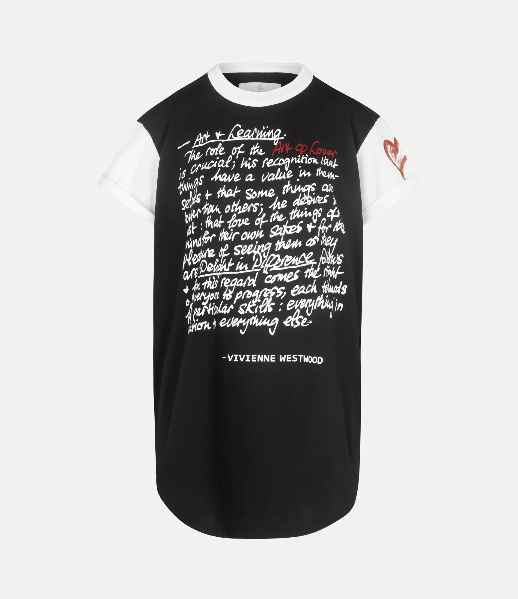 ART HEART LONGLINE T-SHIRT - 1