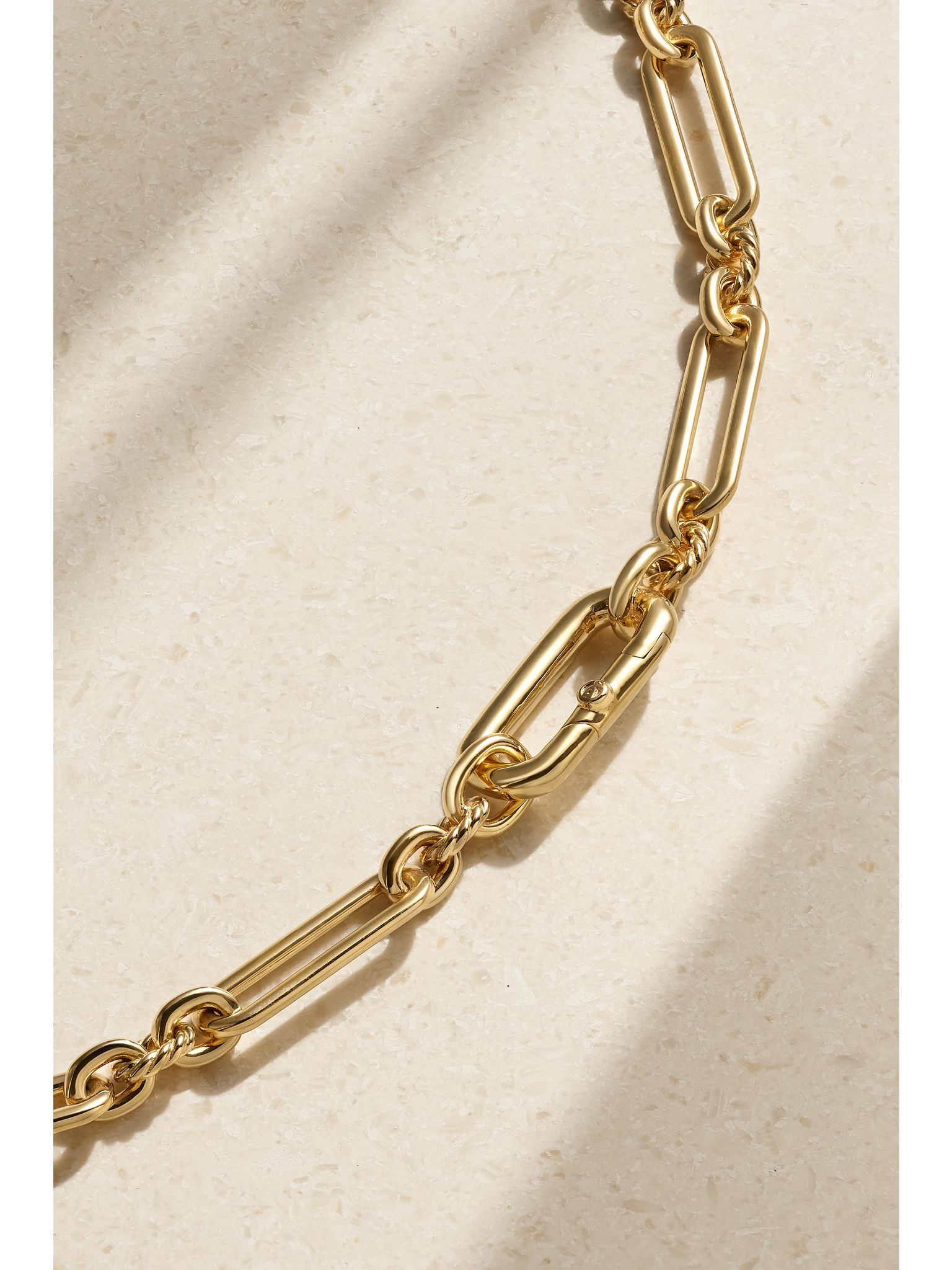 Lexington E/W 18-karat gold diamond necklace Gold - 3