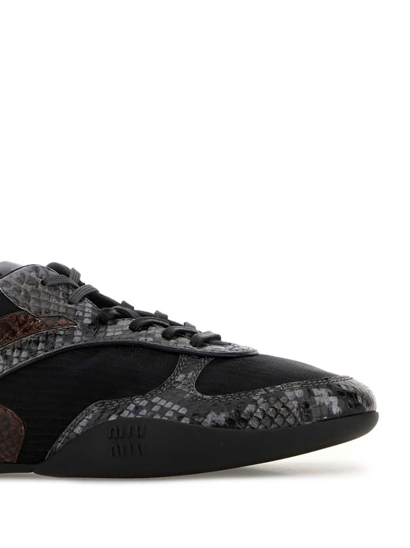 Miu Miu snake-effect sneakers outlook