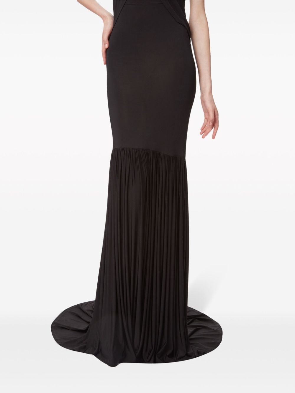 gathered mermaid maxi skirt - 4