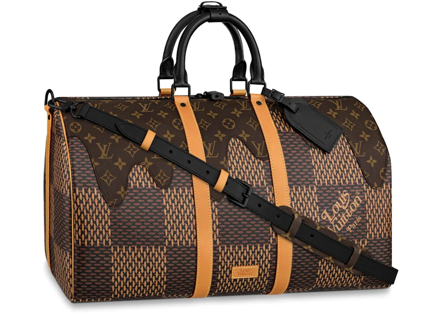 Louis Vuitton x Nigo Keepall Bandouliere Damier Ebene Giant 50 Brown - 1