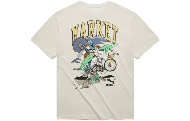 PUMA PUMA X Market Graphic Tee 'Beige' 537396-65 outlook