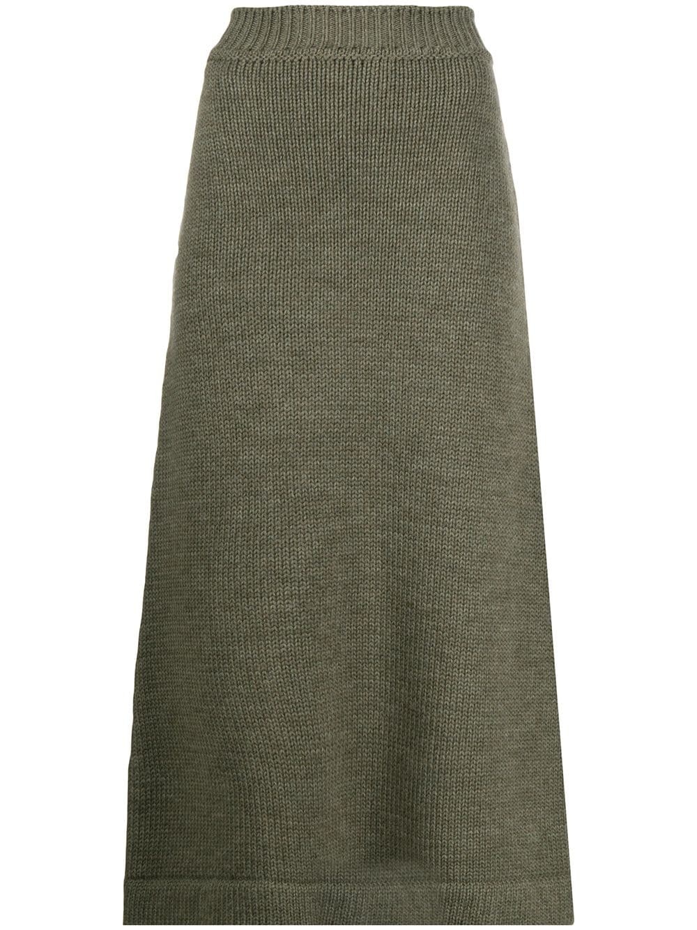 A-line knitted skirt - 1