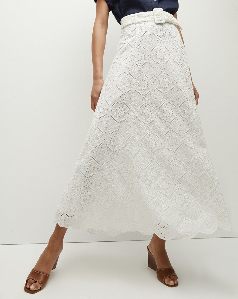 VINTRY EYELET SKIRT - 4