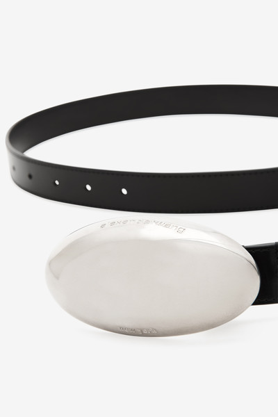 Alexander Wang dome metal belt in leather outlook
