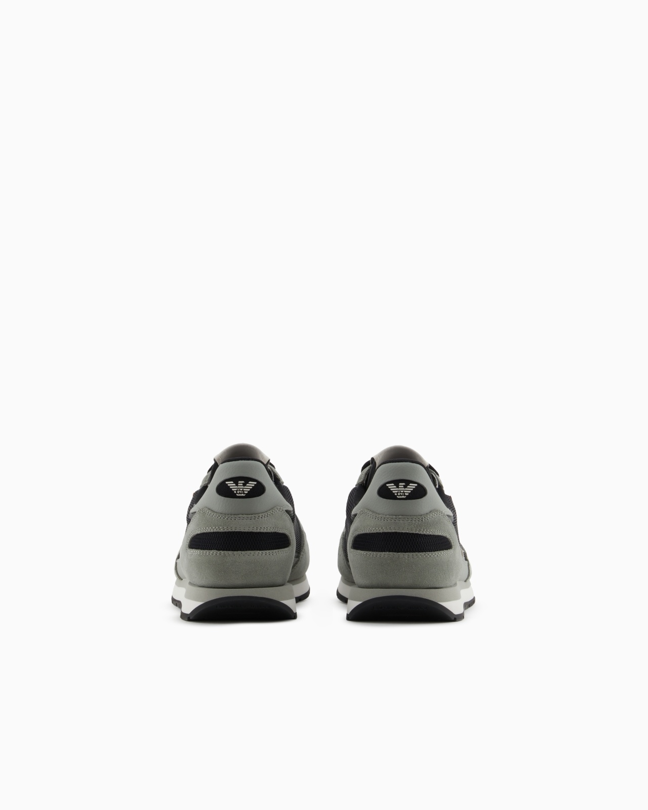 MESH SNEAKERS WITH SUEDE DETAILS AND EAGLE PATCH - 4