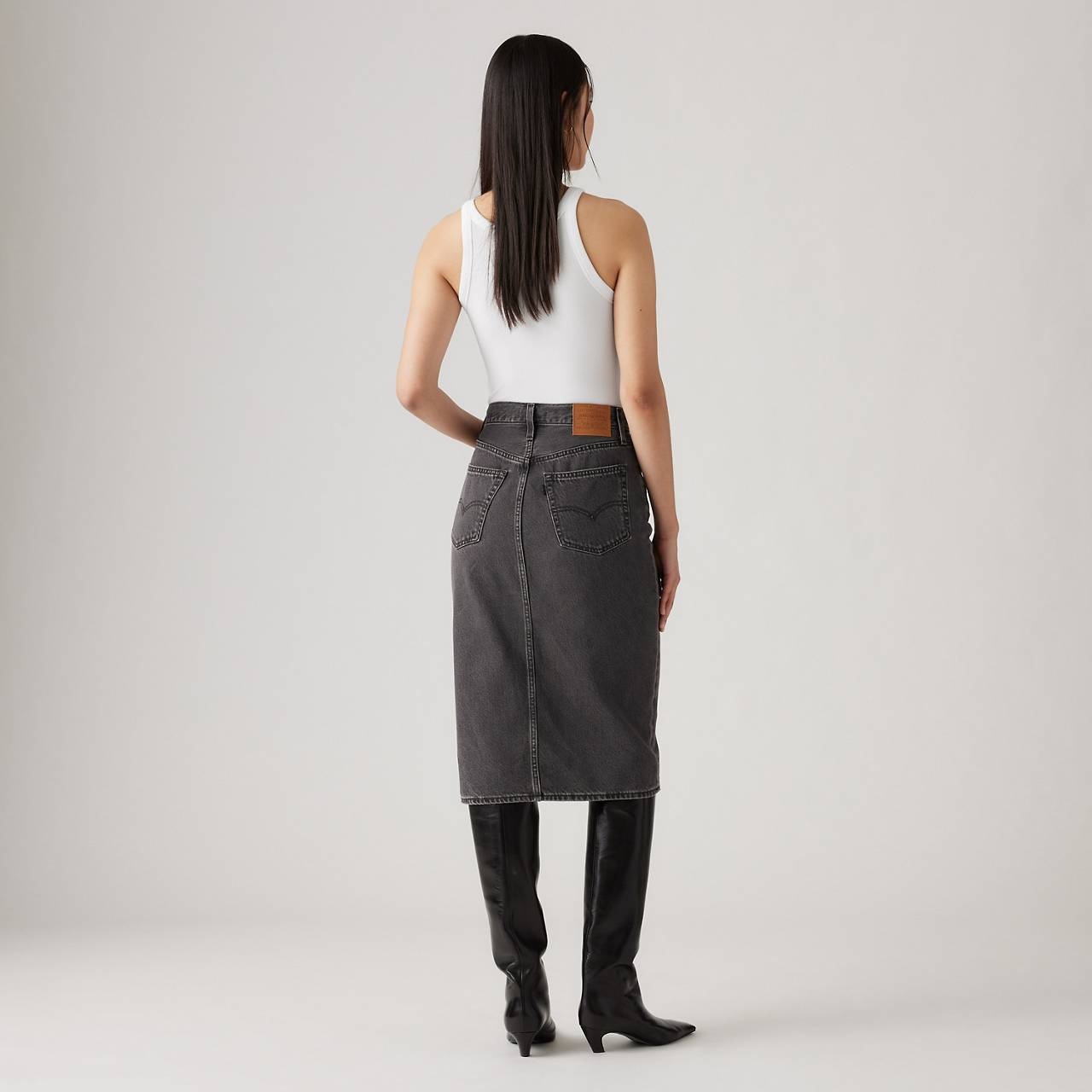 SIDE SLIT SKIRT - 5