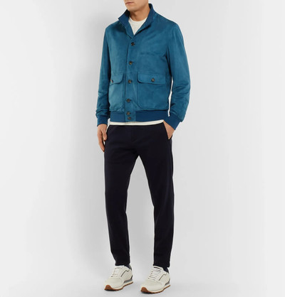 Loro Piana Suede Bomber Jacket outlook