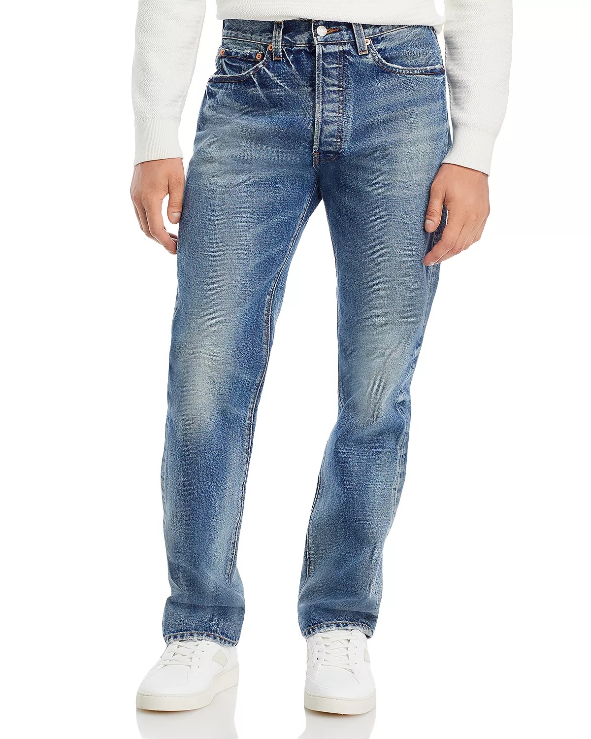 1401 Straight Fit Jeans in Worn In Blue - 1