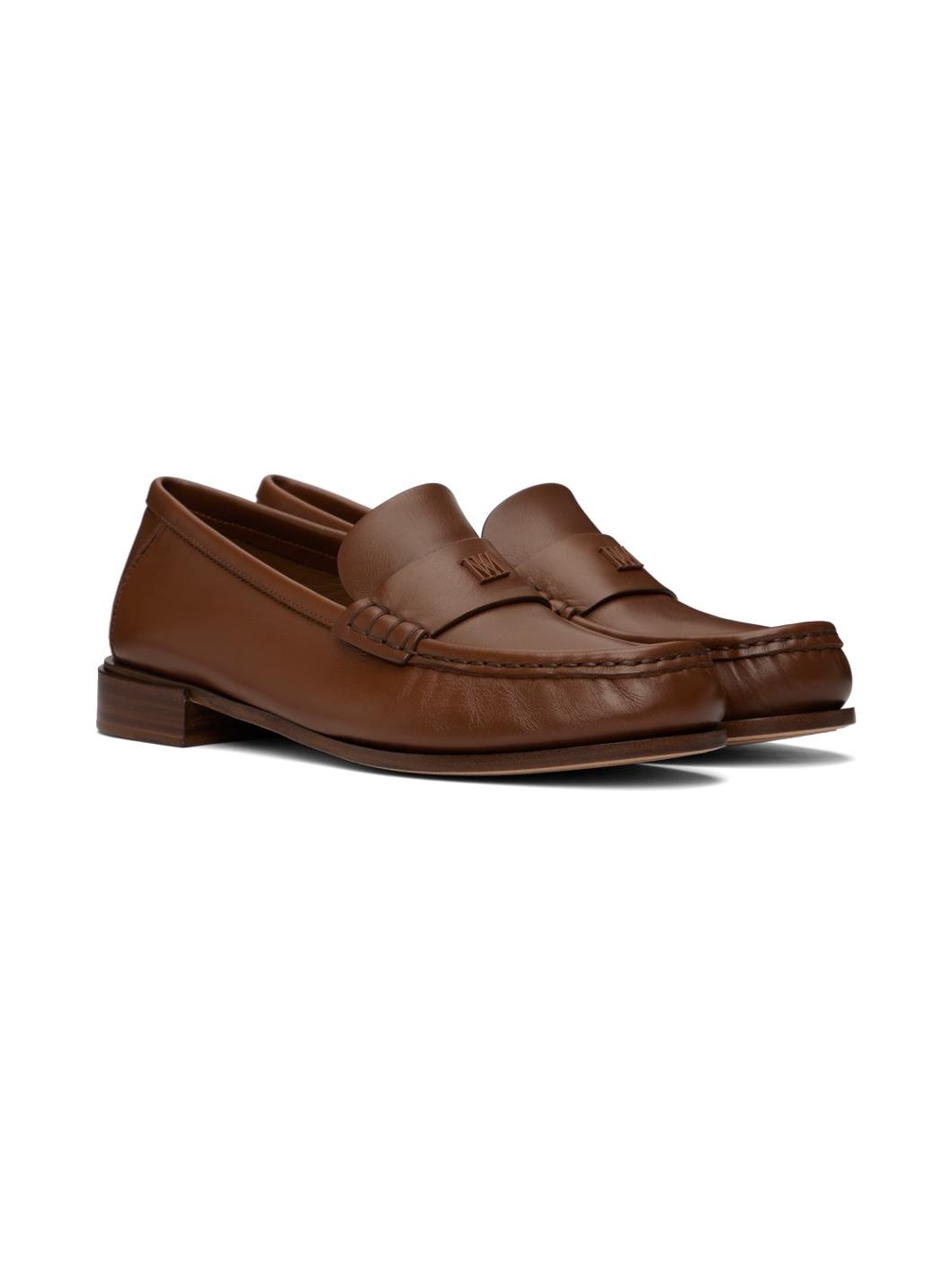Tan Leather Loafers - 4