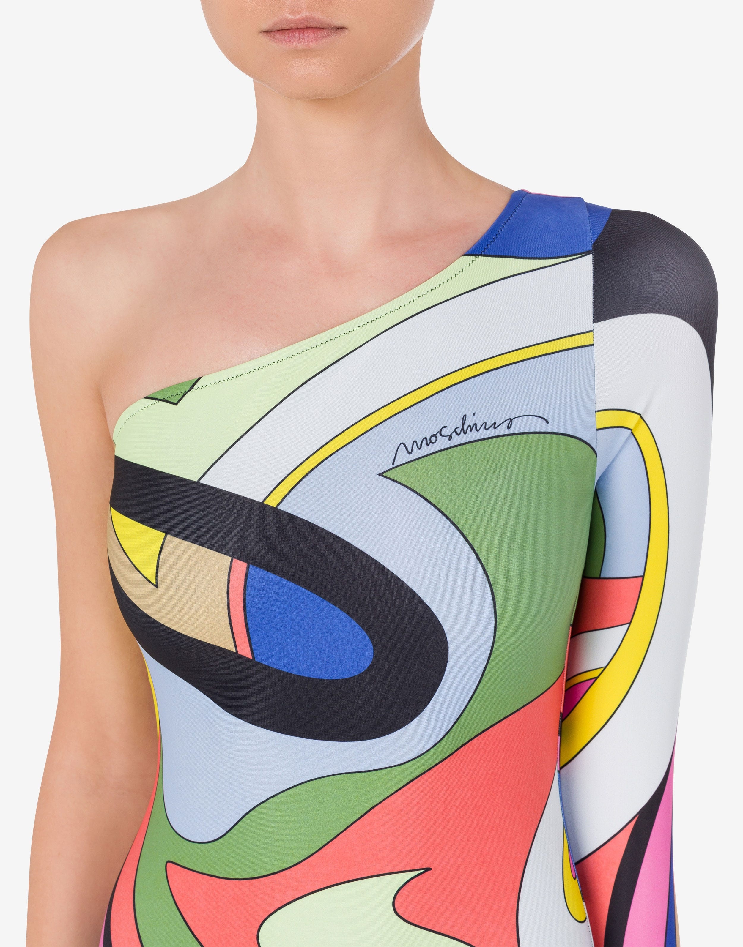 MULTICOLOUR PRINT ONE-PIECE SWIMSUIT - 4