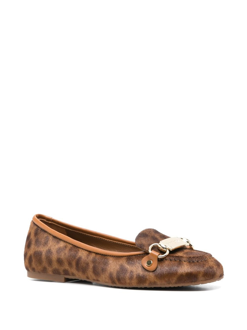 See by Chloé leopard-print ballerina shoes outlook