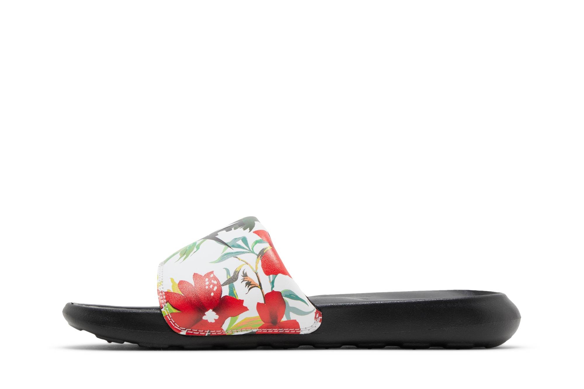 Wmns Victori One Printed Slide 'Floral - Black' - 3