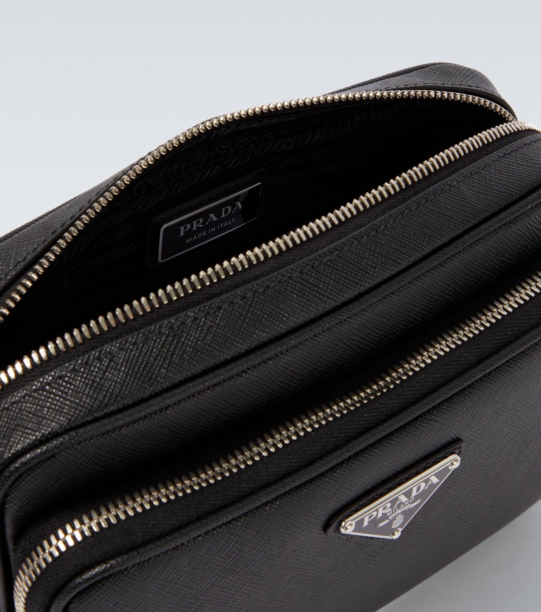 Saffiano leather shoulder bag - 4
