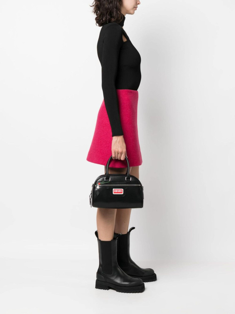 KENZO logo-plaque zip-up tote bag outlook