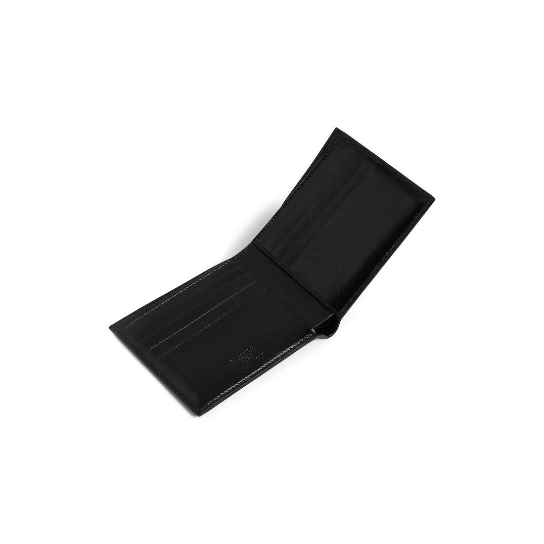 Men's Tape Type Square Folded Wallet in Black/red - 3