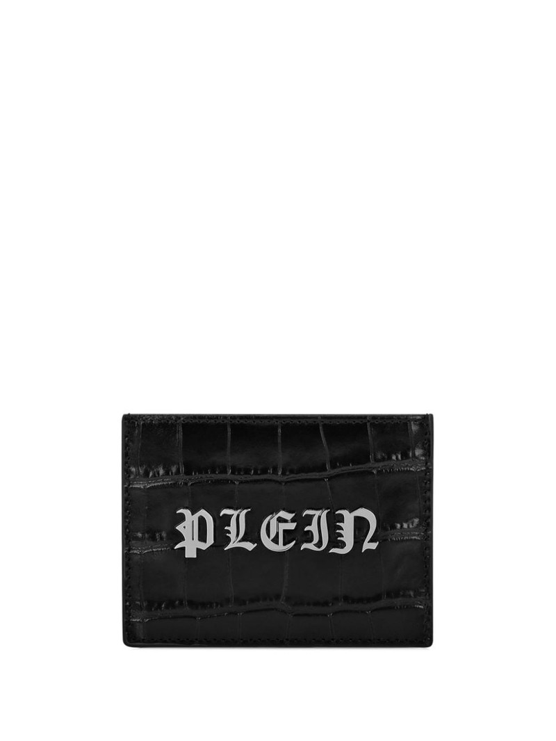 Gothic Plein crocodile-embossed cardholder 1