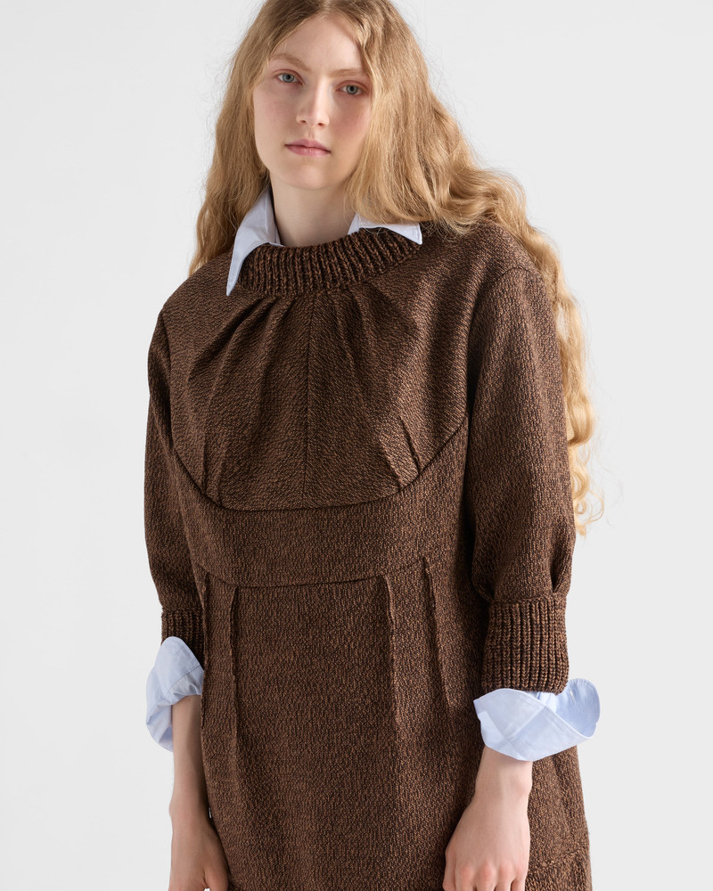 Mouliné wool mini-dress 3