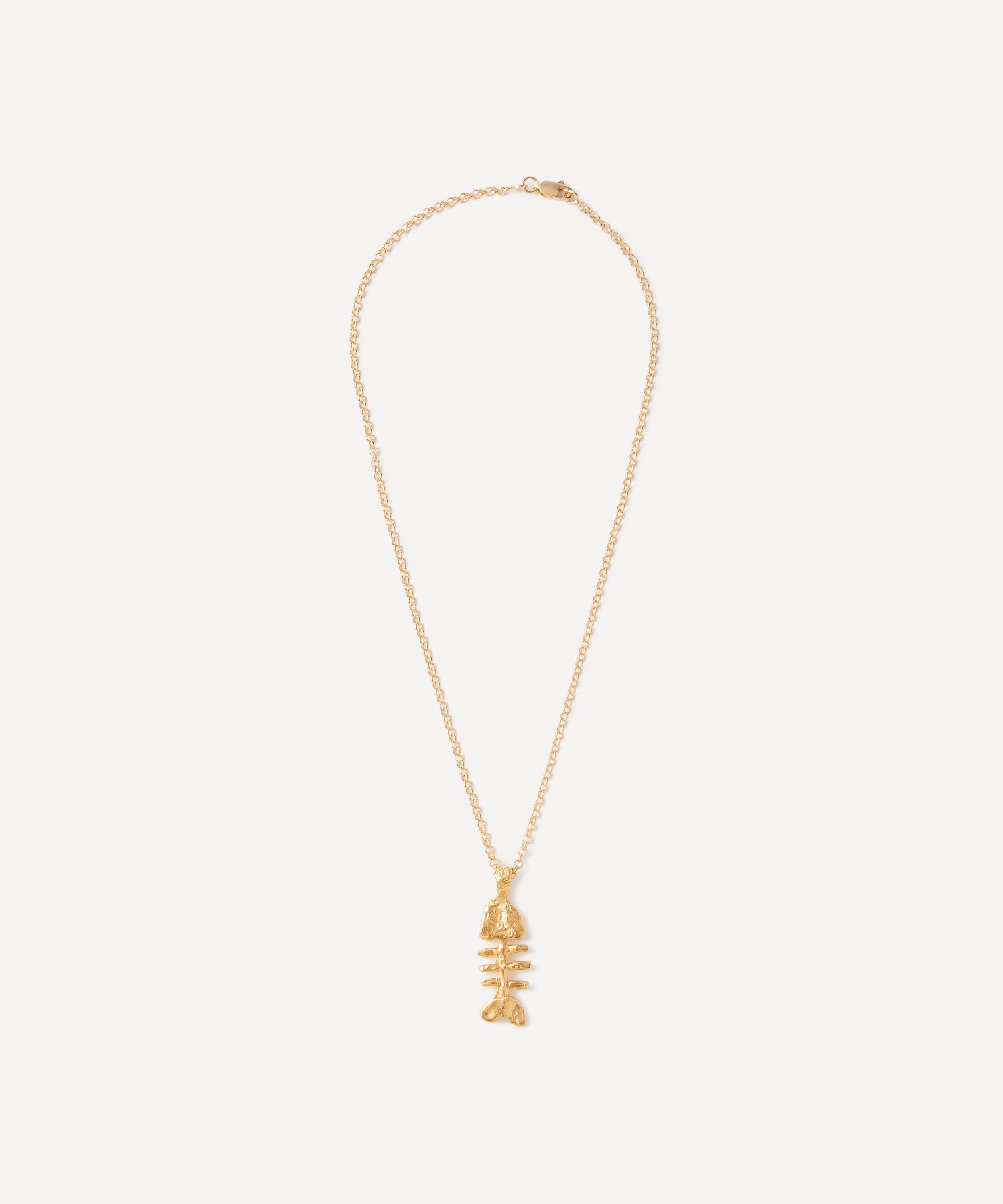 24ct Gold-Plated The Silhouette of Summer Pendant Necklace - 3