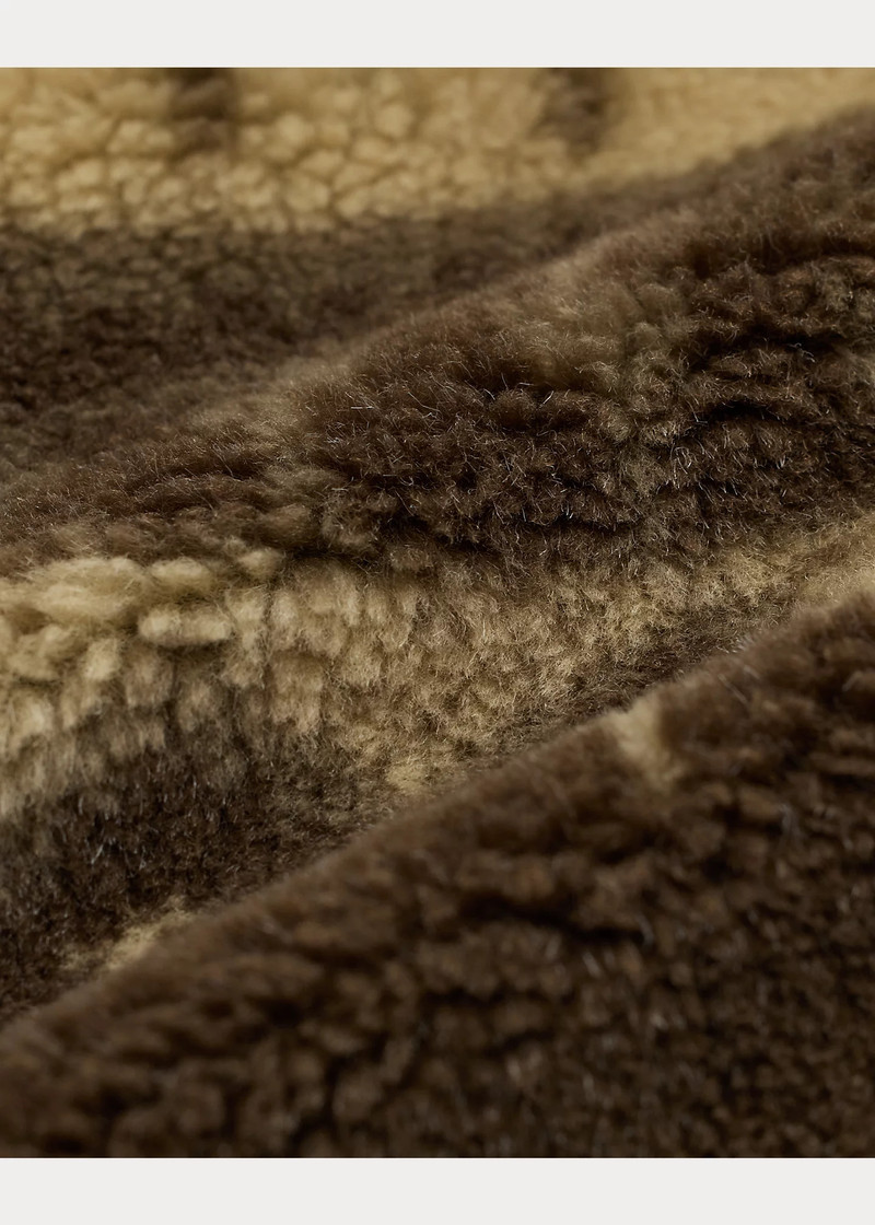 Faux-Fur-Trim Fleece Jacket 5