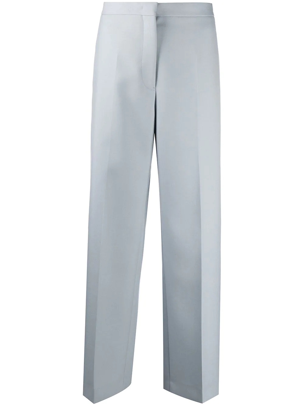 straight-leg wool trousers - 1