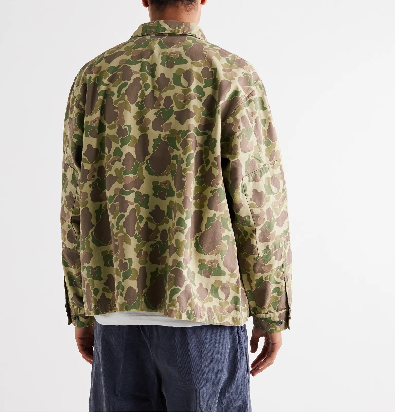 Camouflage-Print Cotton-Duck Shirt Jacket - 4